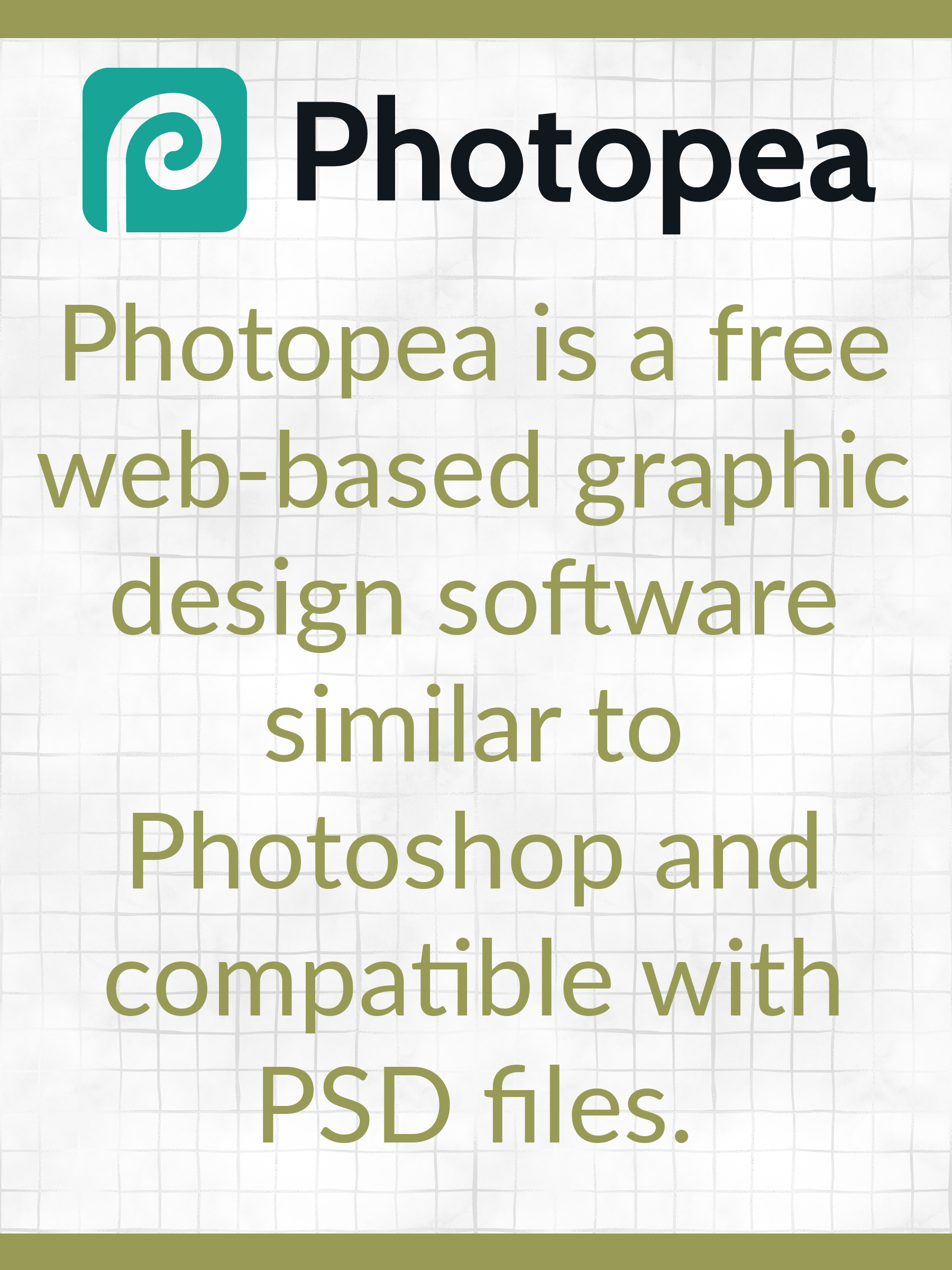 Link to free online editor Photopea