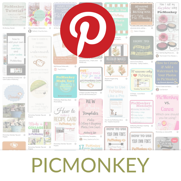 PicMonkey Tutorials Pinterest Board